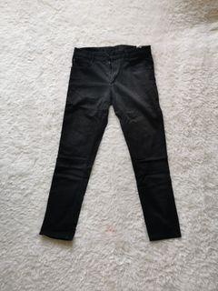 ZARA long pants trousers black celana chino panjang