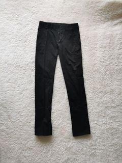 ZARA long pants chino celana panjang black trousers