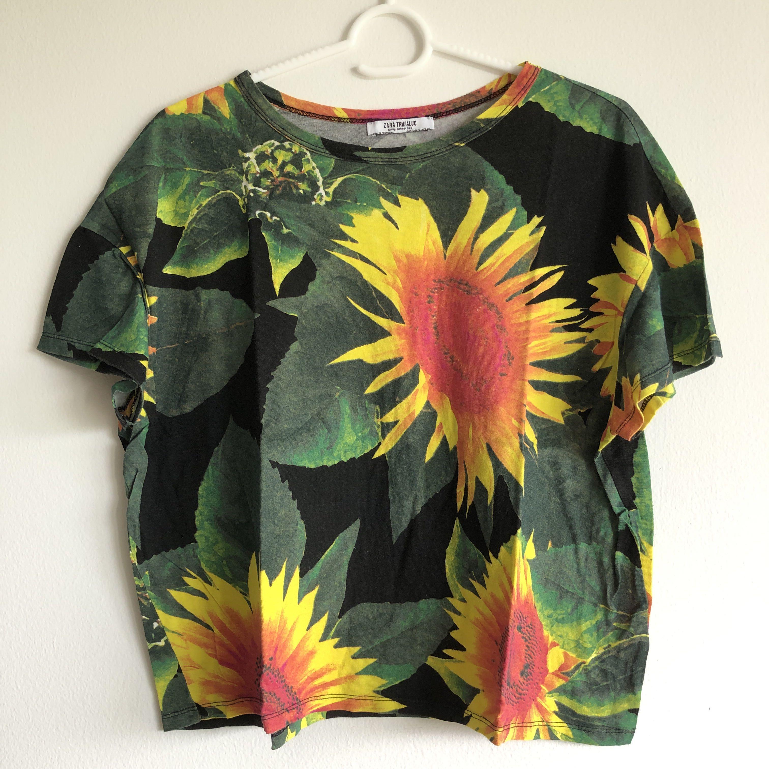 zara sunflower shirt