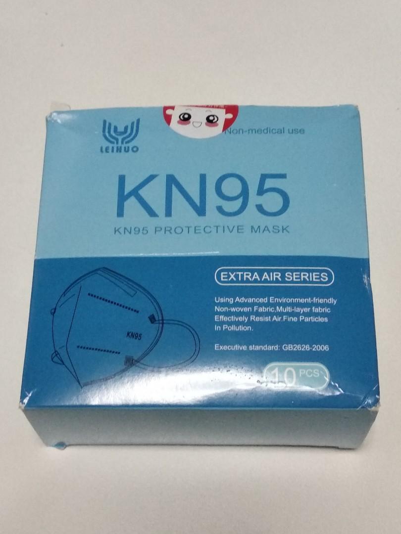 10 Masks, Leihuo pm2.5 KN95 Disposable Adult Respirator Mask CE FDA