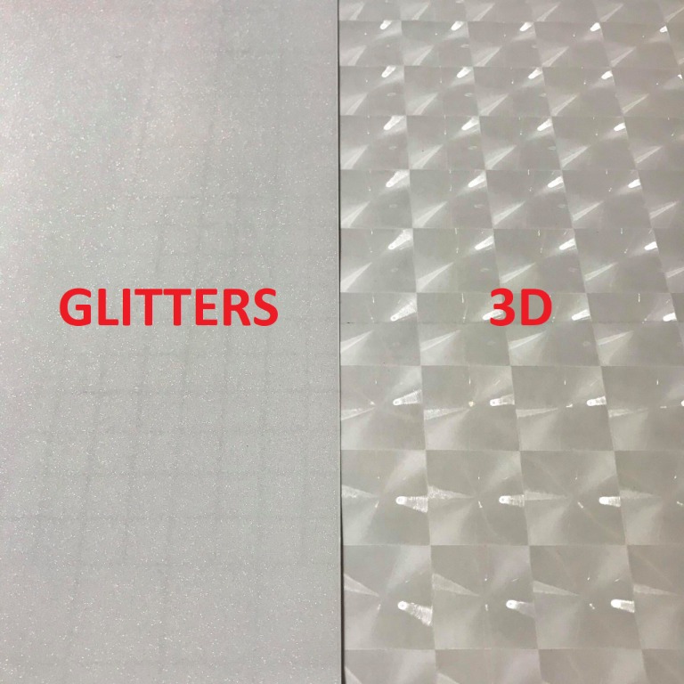 20 Sheets 3D / Glitter Cold Laminating Film Photo Top, Hobbies & Toys