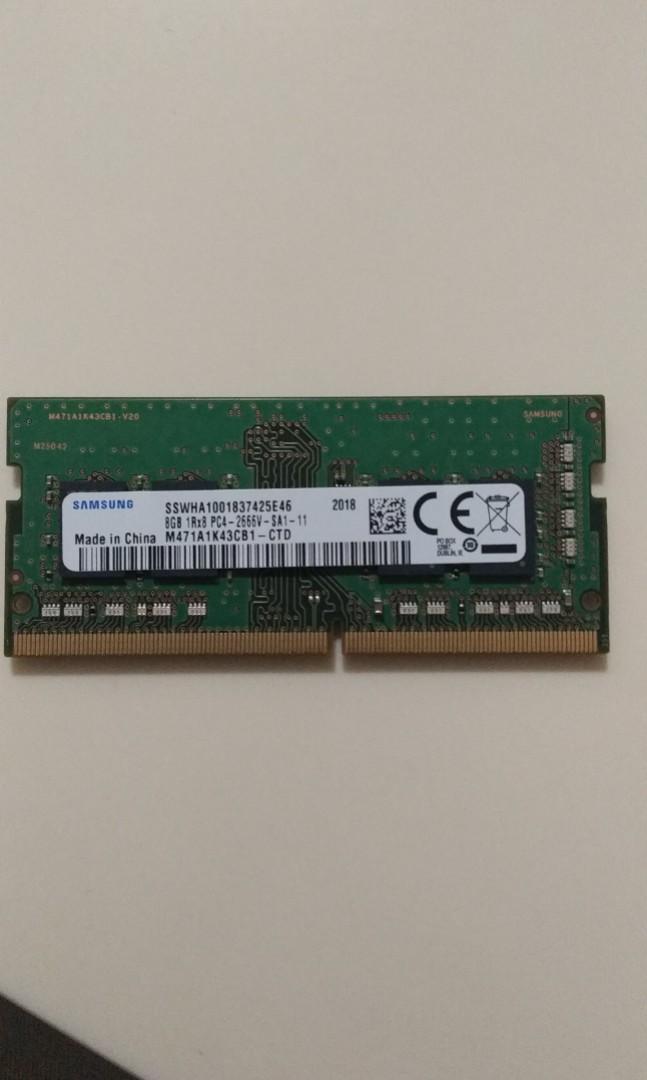 8gb Ddr4 2666mhz Ram Notebook Samsung Electronics Computer Parts Accessories On Carousell