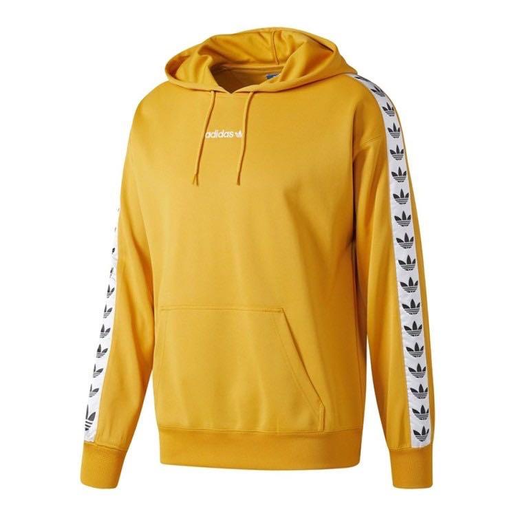 Shinkan Seks atomar Adidas Originals TNT Tape hoodie yellow sweatshirt sweater, Men's Fashion,  Tops & Sets, Hoodies on Carousell
