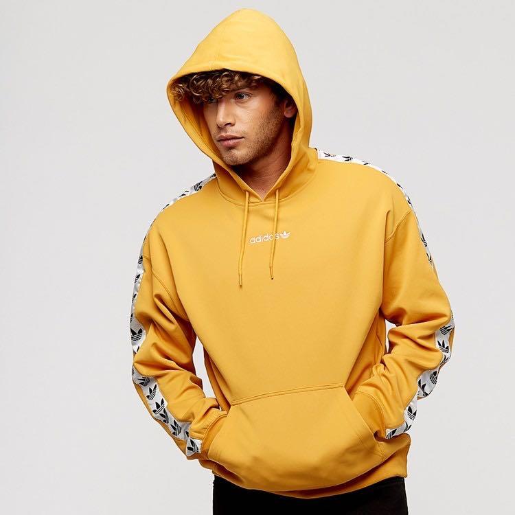erótico capital Deflector Adidas Originals TNT Tape hoodie yellow sweatshirt sweater, Men's Fashion,  Tops & Sets, Hoodies on Carousell