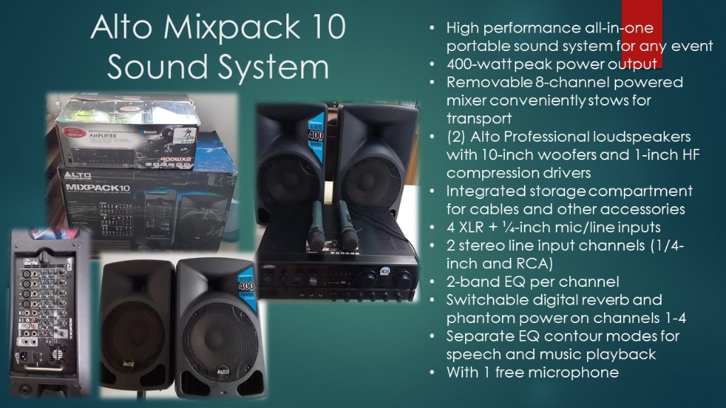 Alto mixpack 10 portable pa system cheap