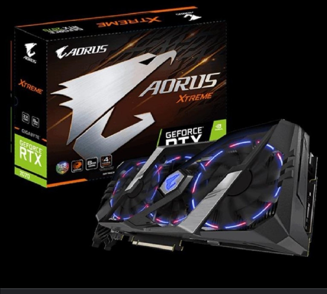 Aorus rtx 2070 xtreme 8g Graphics card Computers Tech Parts