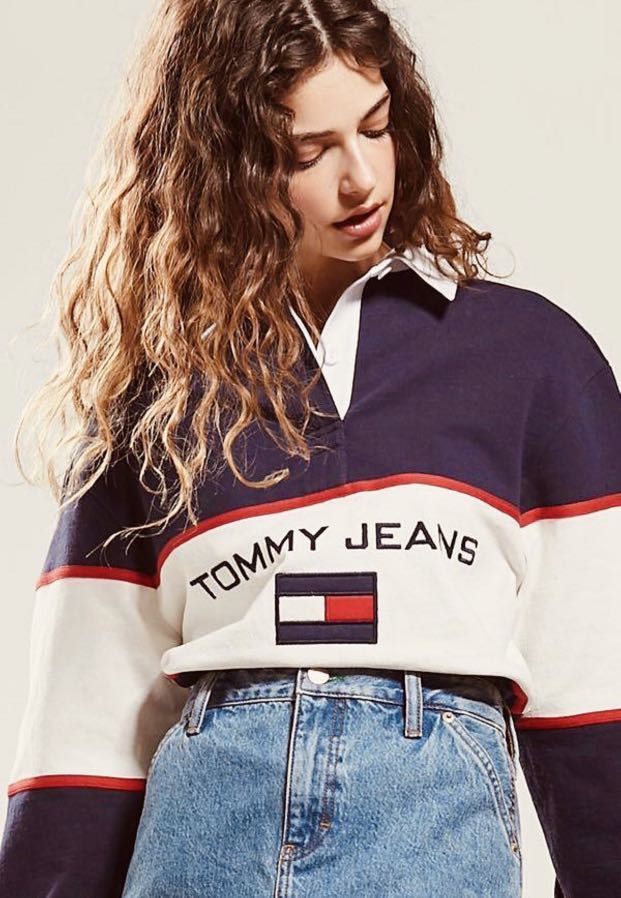 Tommy jeans sale rugby shirt womens