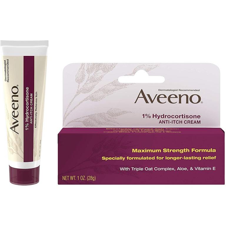 Aveeno Maximum Strength 1% Hydrocortisone Anti-Itch Cream 1oz 28g (Category: Face Care) located in San Juan City. Submitted by princessshyph (Listing ID 1032594708, Image 3). Description: Aveeno Maximum-Strength 1% Hydrocortisone Anti-Itch Cream gives compelling and durable help of irritated skin This greatest quality tingle alleviation cream is intended to mitigate aggravated skin because of minor disturbances, irritation and rashes From the der