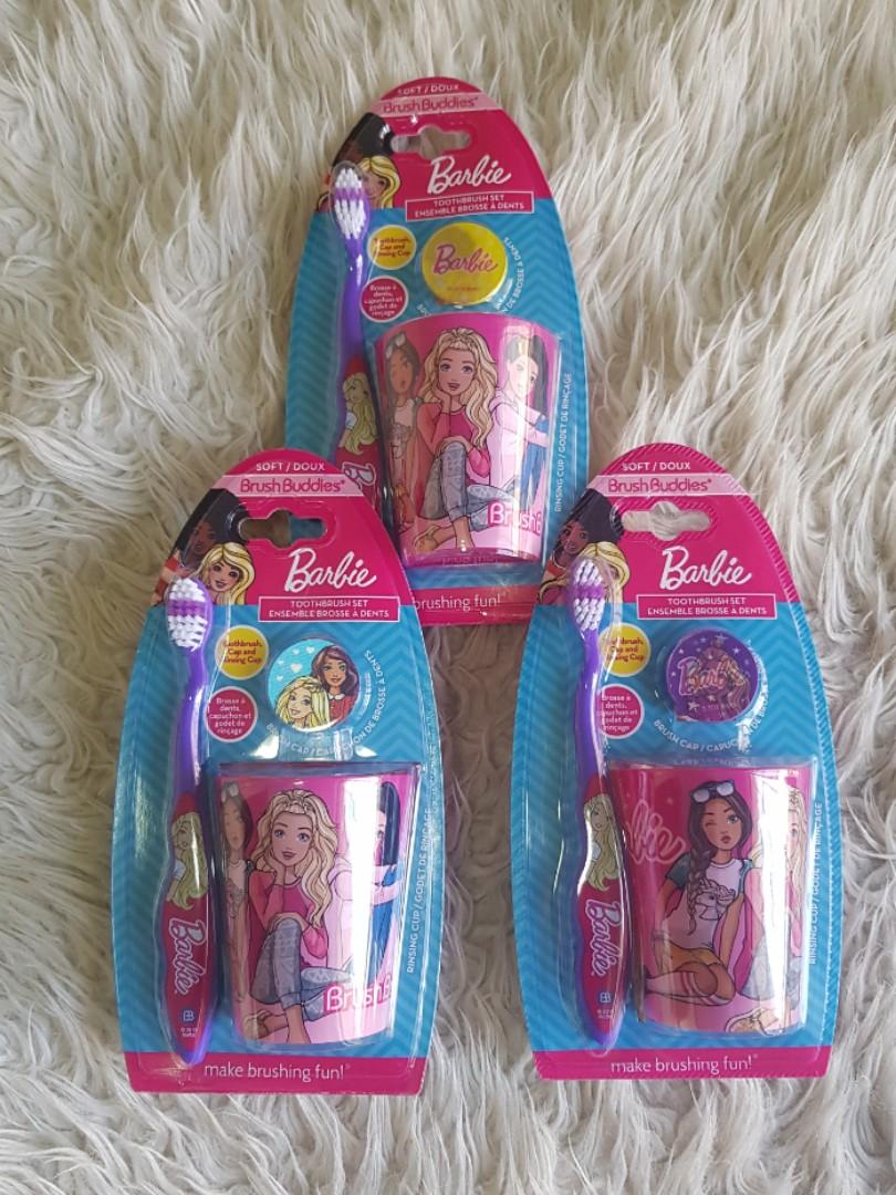 barbie toothbrush set