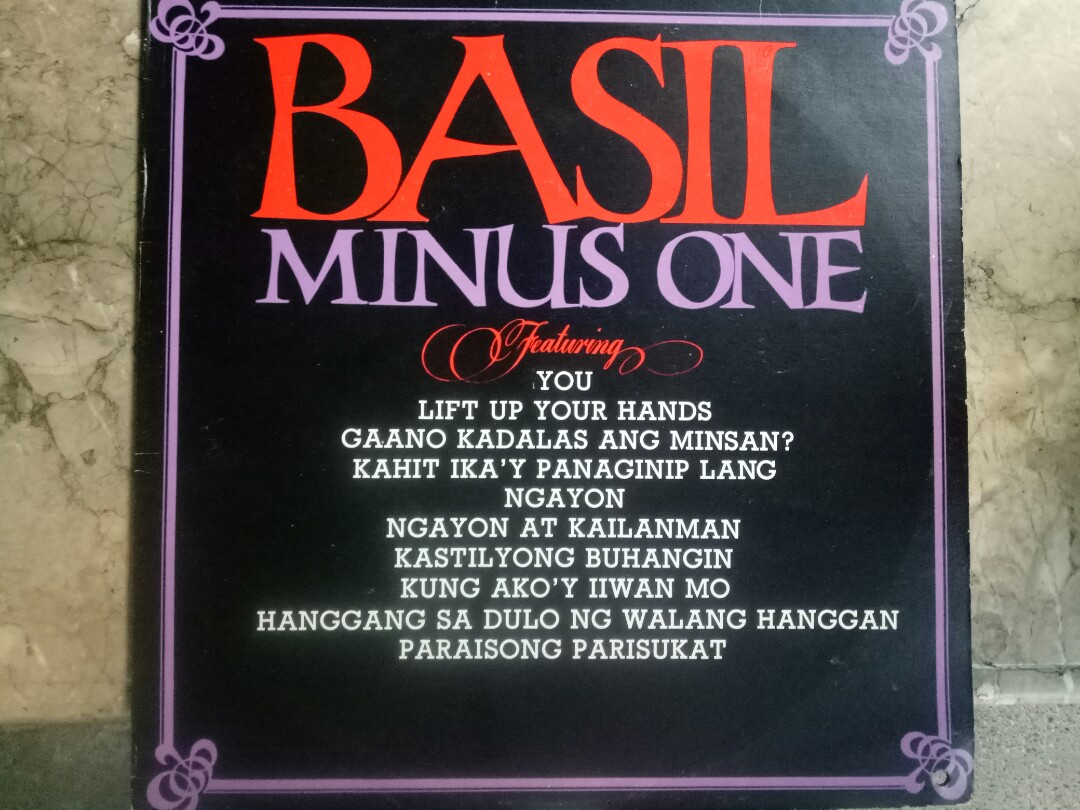 Basil Valdez Lp Vinyl Plaka Opm Music Media Cd S Dvd S Other Media On Carousell No one else can make me feel this way and only you can bring out all the best i can do; basil valdez lp vinyl plaka opm