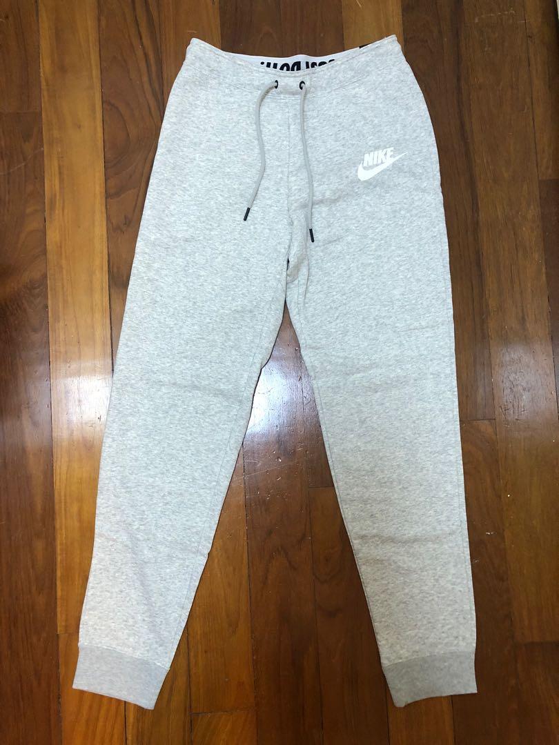 Nike rally grey swoosh logo shop slim joggers