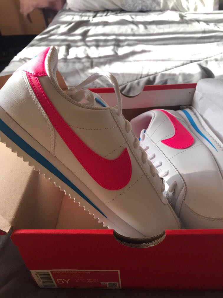 Nike cortez blue pink outlet