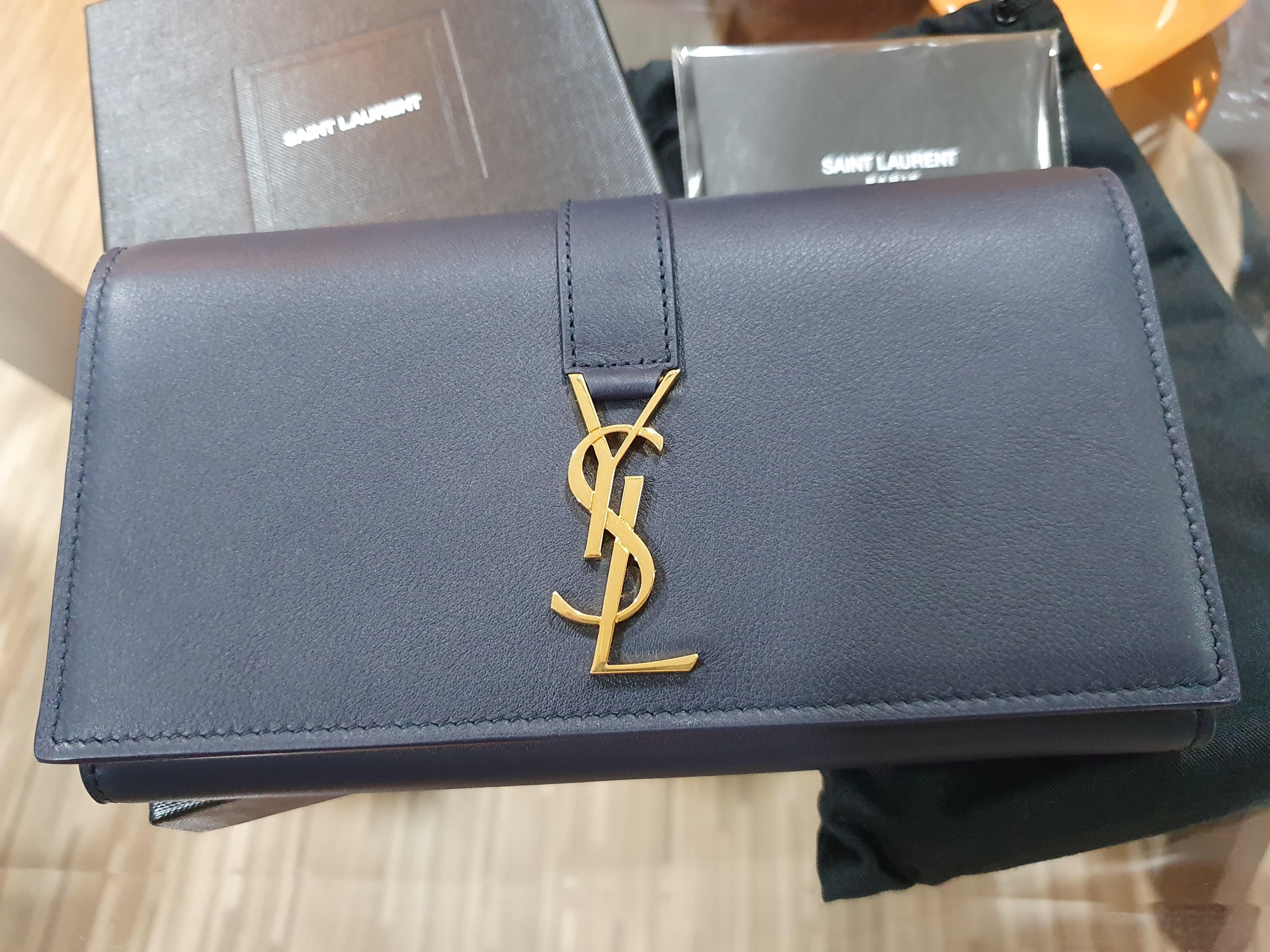 Ysl monogram store flap wallet