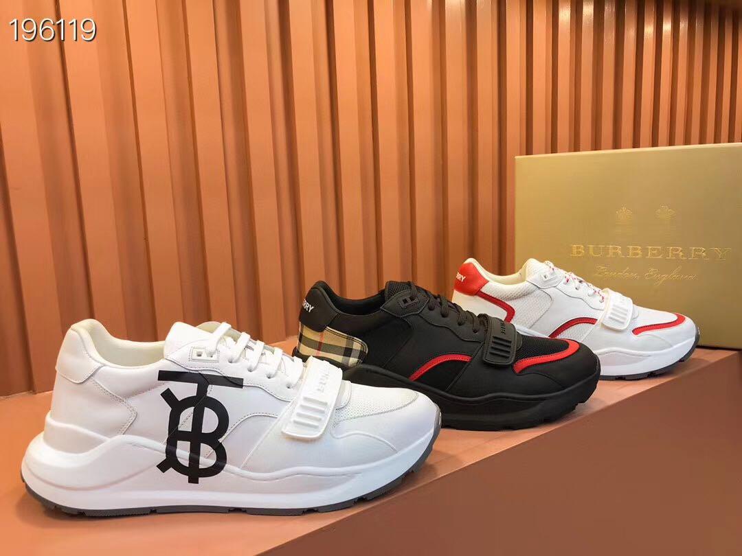 orange burberry shoes