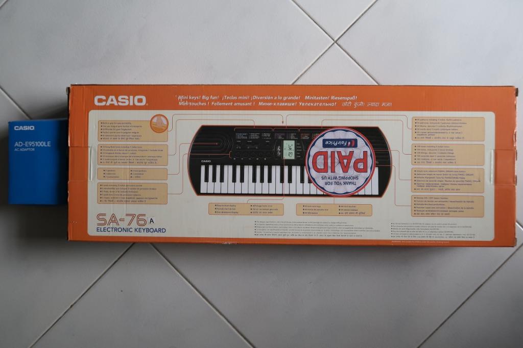 Casio Electronic Keyboard SA76, Hobbies & Toys, Music & Media, Musical