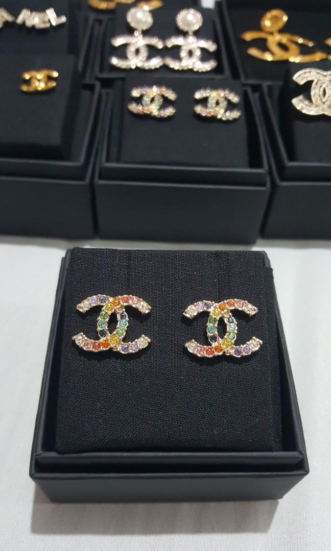 Chanel Rainbow Earrings Luxury Accessories on Carousell