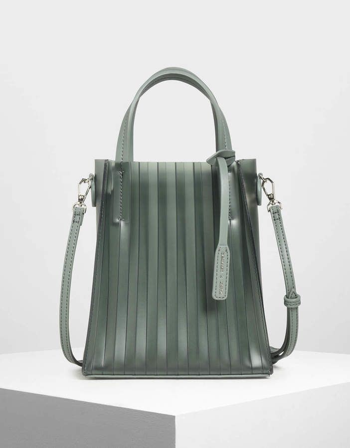 Charles & keith sales translucent tote bag