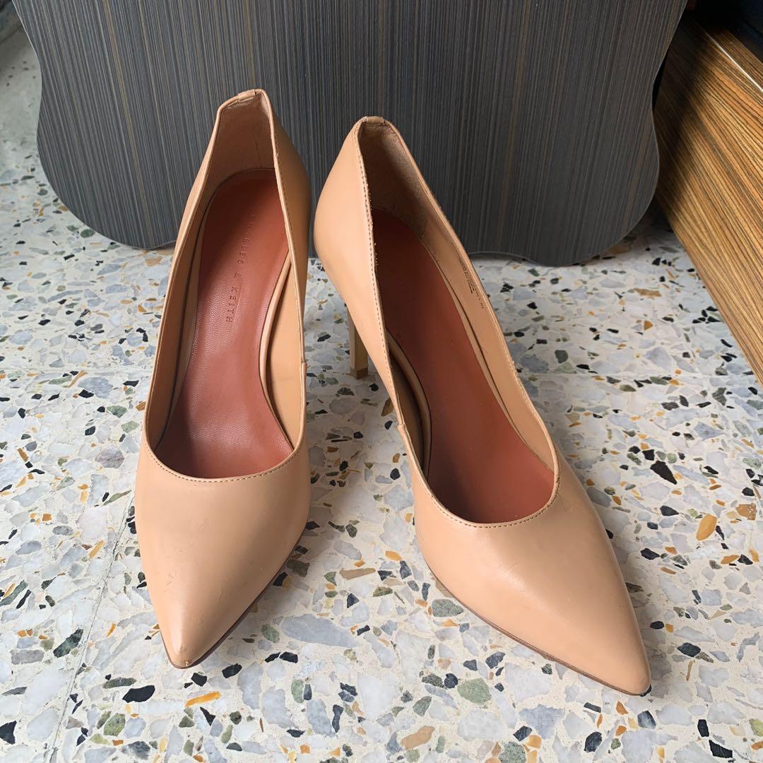tan heeled shoes ladies