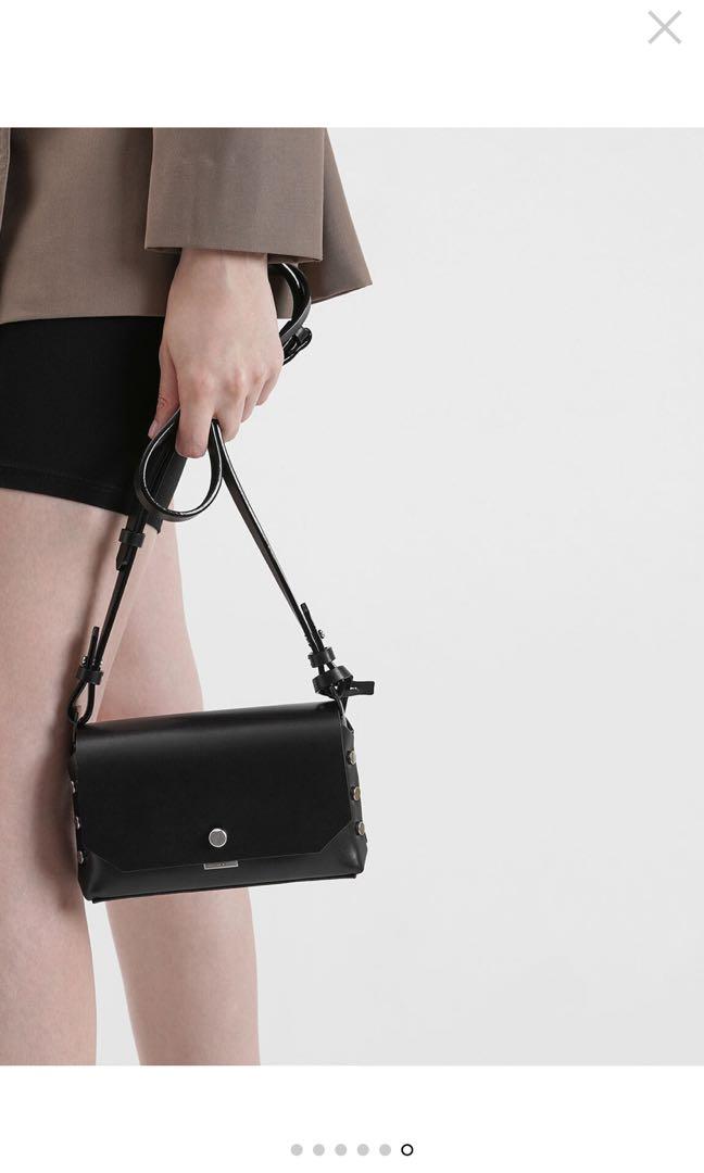 Charles keith Mini Reversible Front Flap Crossbody Bag