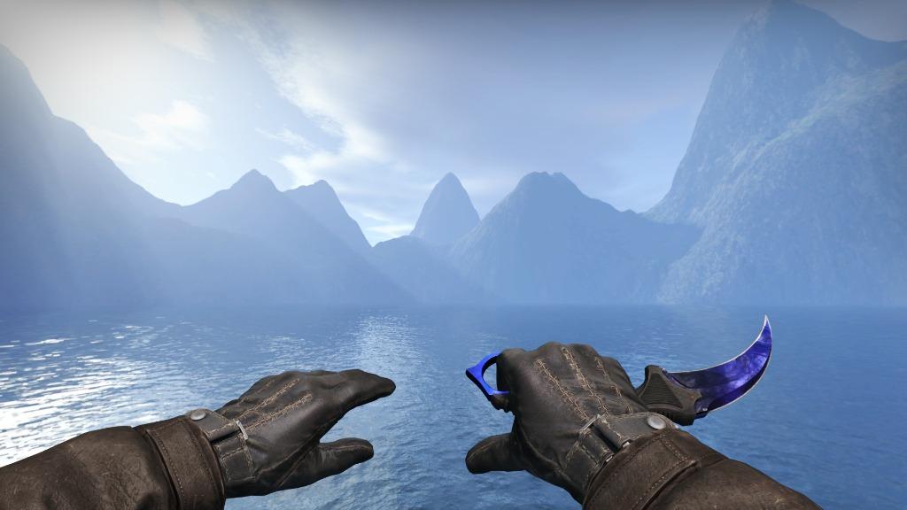 Karambit Doppler P4 MAX BLUE (Fake Sapphire) CSGO KNIFE, Video Gaming