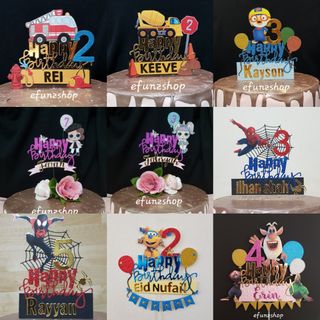 Customized Cake Topper Children Birthday Frozen Brawl Power Rangers Roblox Fortnite Lol Cars Princess Beyblade Policeman Onepiece Minecraft Ben And Holly Tayo Pororo Pocoyo Wedding Engagement Bts Blackpink Little Pony Marsha Baby - roblox birthday suit