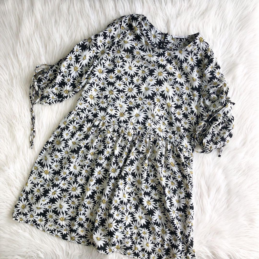 Cute Mango Daisy Babydoll Romper Dress