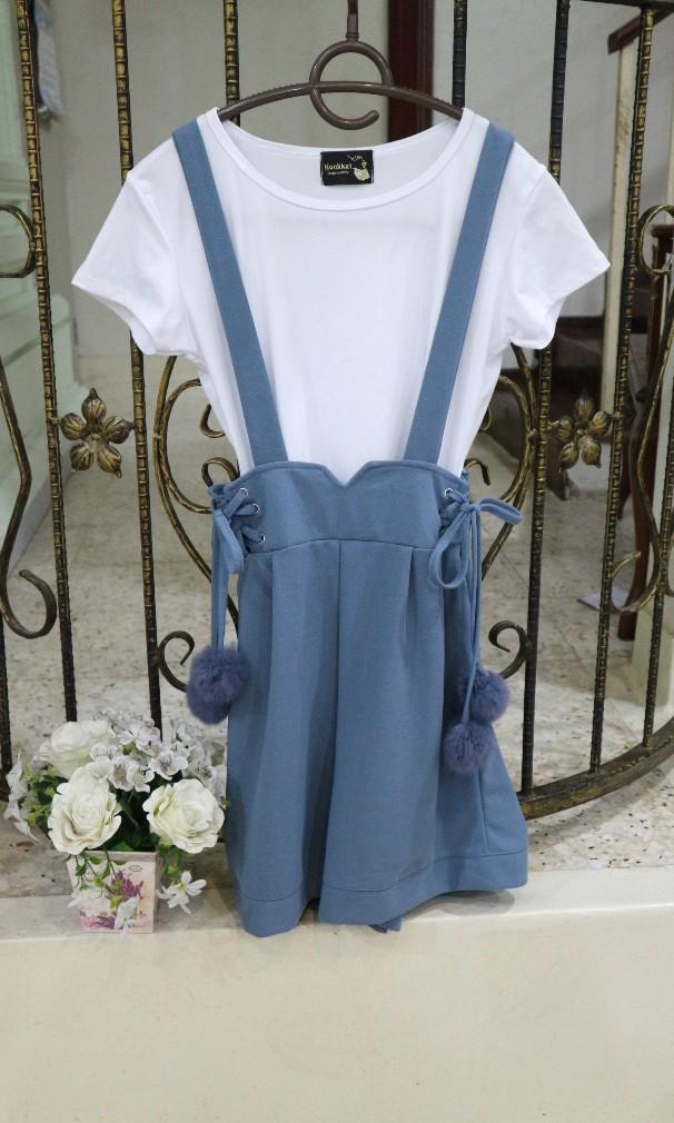 romper with white shirt