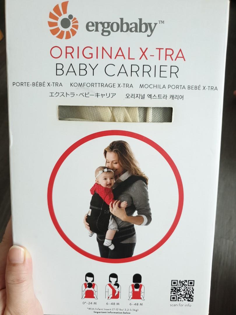Ergobaby Original X tra Baby Carrier Babies Kids Going Out Carriers Slings on Carousell