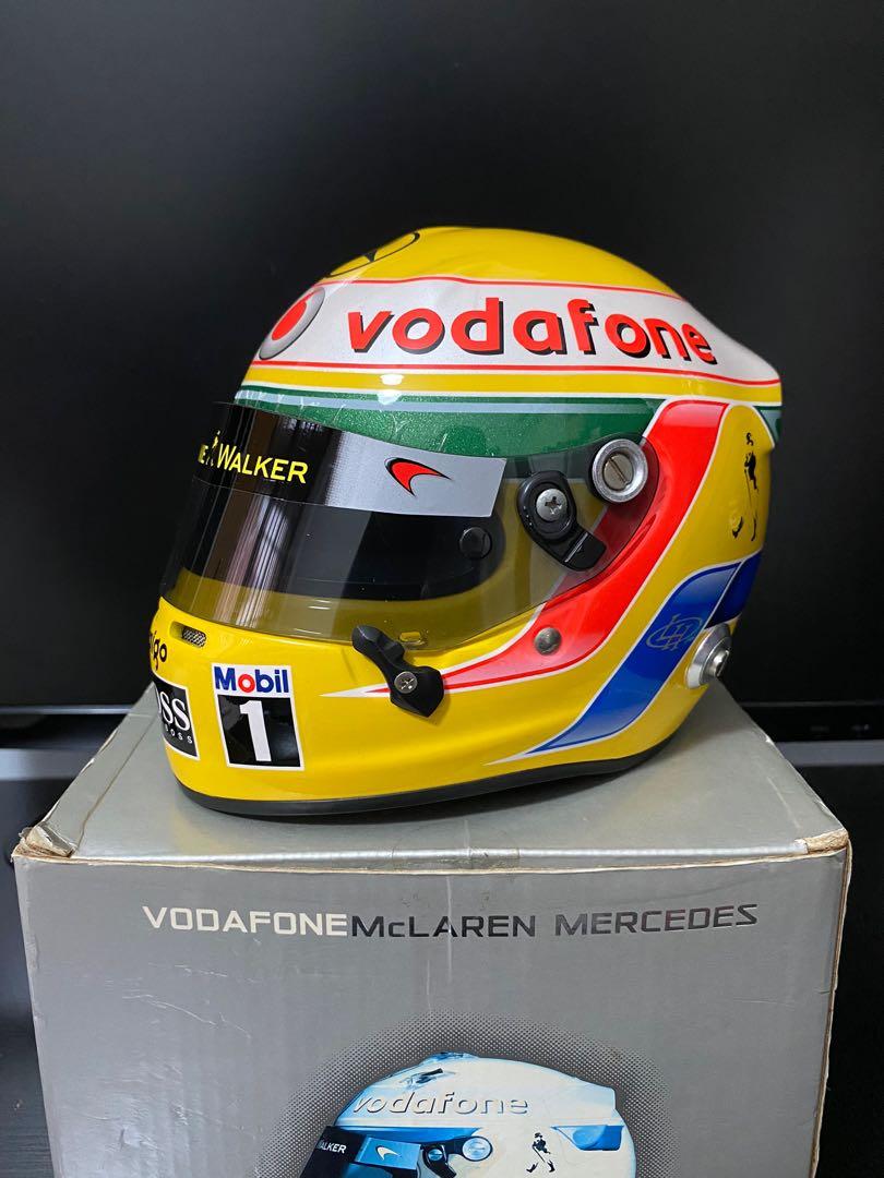 F1 Helmet 1 2 Lewis Hamilton 2010 Formula One Vintage Collectibles Vintage Collectibles On Carousell