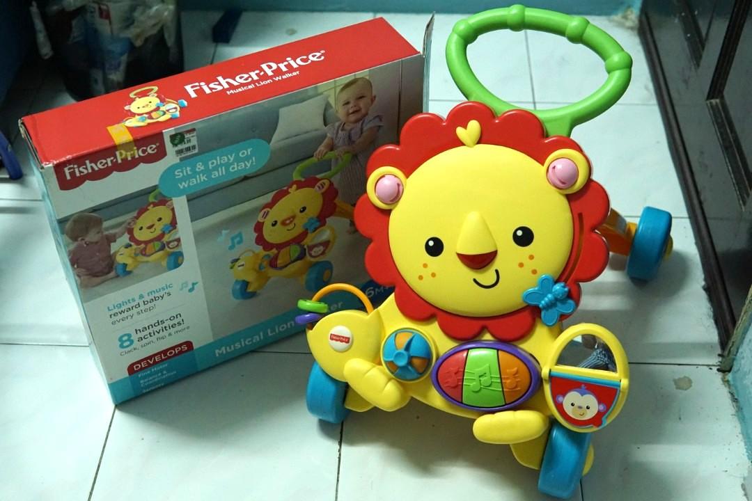 harga fisher price musical lion walker