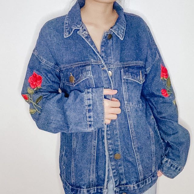forever 21 long denim jacket