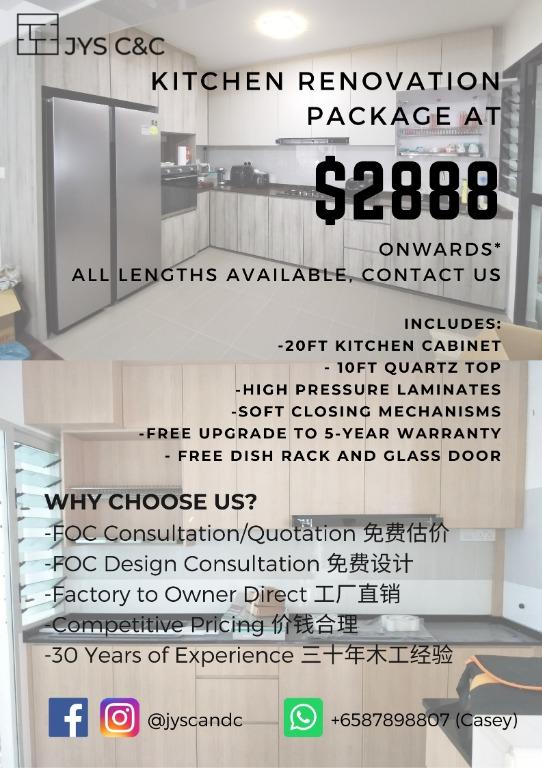Kitchen Cabinet Renovation Carpentry Direct Factory Contractor To Owner Home Services Renovations On Carousell
