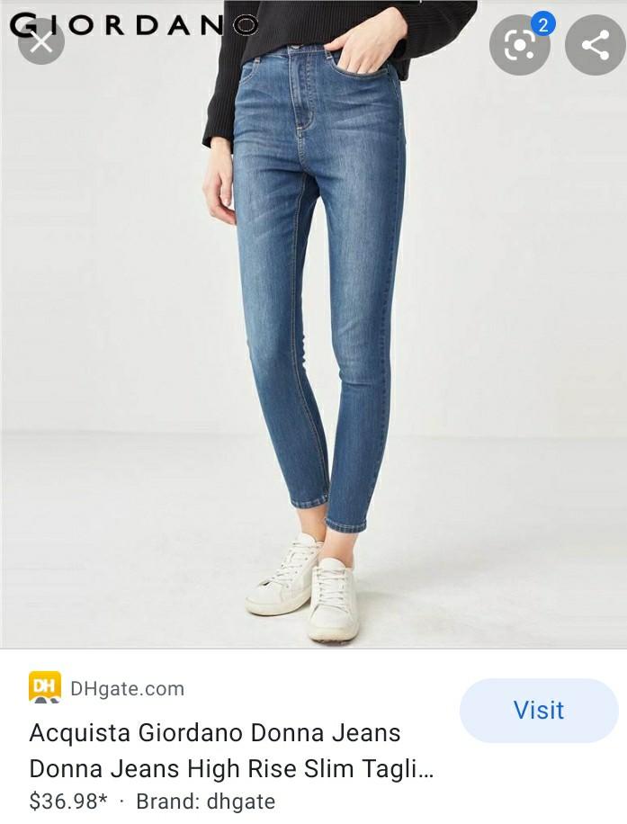 giordano mid rise slim tapered