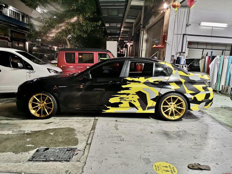 Half Wrap Customised Camouflage Design Car Accessories Accessories On Carousell