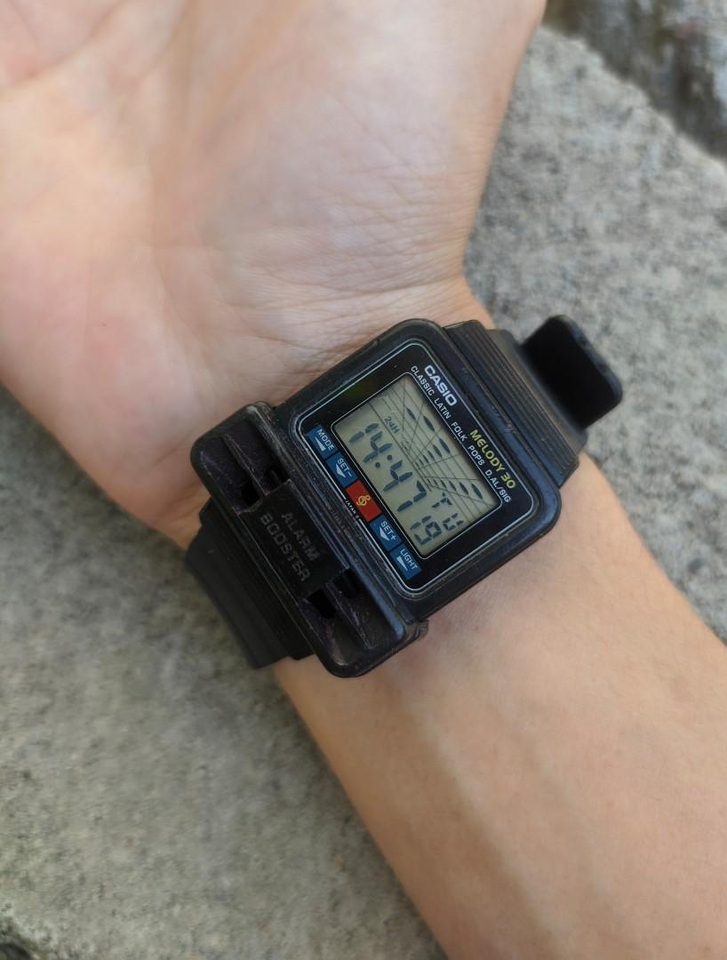 Jam Tangan Casio Melody 30 Jadul Vintage Rare G Shock Databank Game Ca Kalkulator Calculator Db Dbc Fesyen Pria Jam Tangan Di Carousell