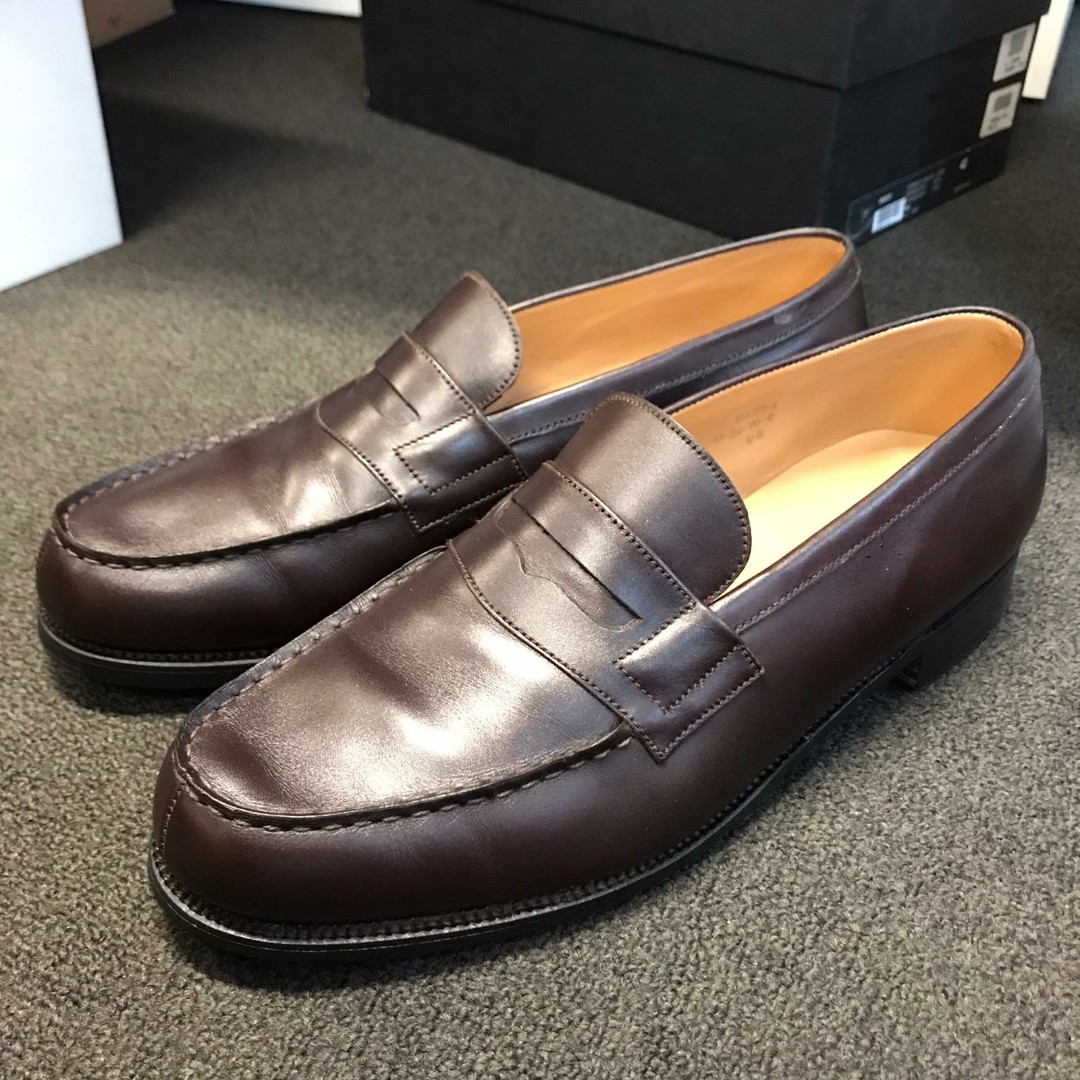 獨具慧眼】JM WESTON LOAFER SIGNATURE 180 DARK BROWN, 男裝, 鞋