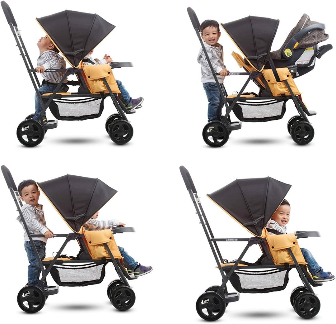 Joovy caboose double deals stroller sit and stand