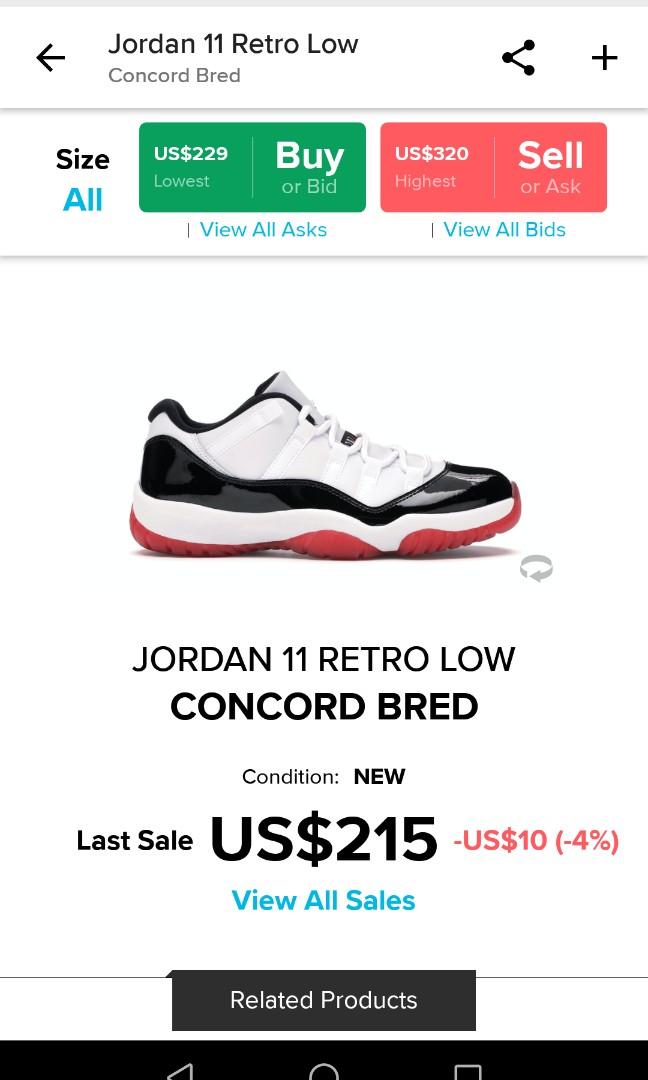 jordan 11 concord bred for sale
