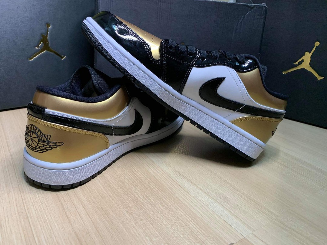 jordan low gold toe