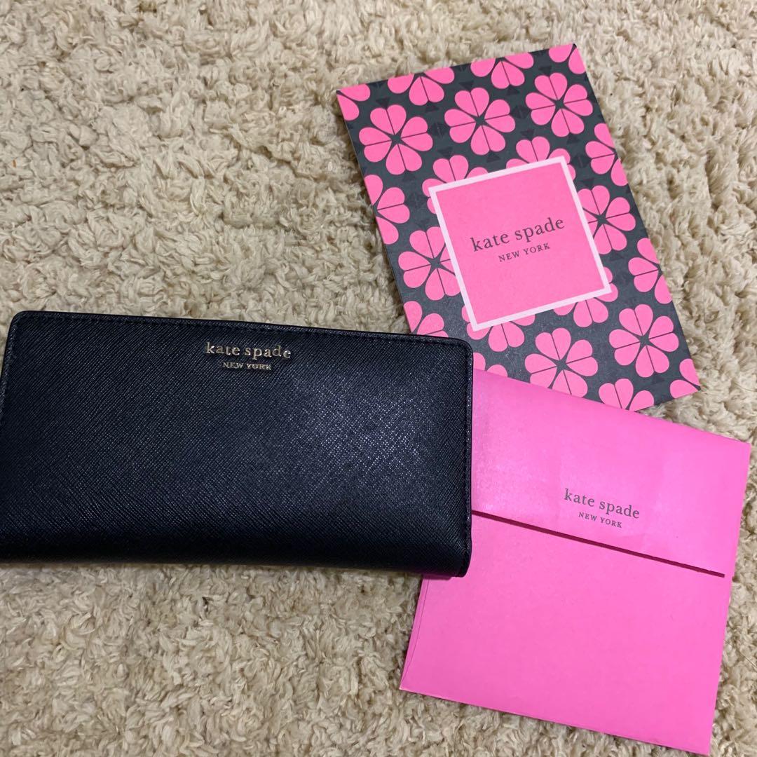 KATE SPADE WALLET FOR SALE! 😍♥️ (Category: Luxury Bags & Wallets) located in Antipolo. Submitted by claralayne (Listing ID 1032710982, Image 2). Description: Hi! ORIGINAL KATESPADE wallet for sale! 😍🤍 -kate spade slim cameron saffiano leather -used once -Bought last feb 2020 in US -No issues -No box included kasi nasira sya nung pinadala :( -Medium size (fits ph money don’t worry) Rfs: Decluttering .