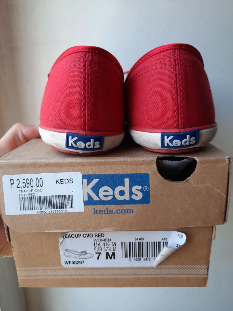 keds teacup red