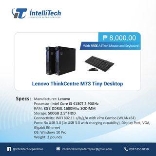 Lenovo M73 Tiny Pc I3 4th Gen 8gb Ddr3 500gb Hdd Electronics Computers Desktops On Carousell