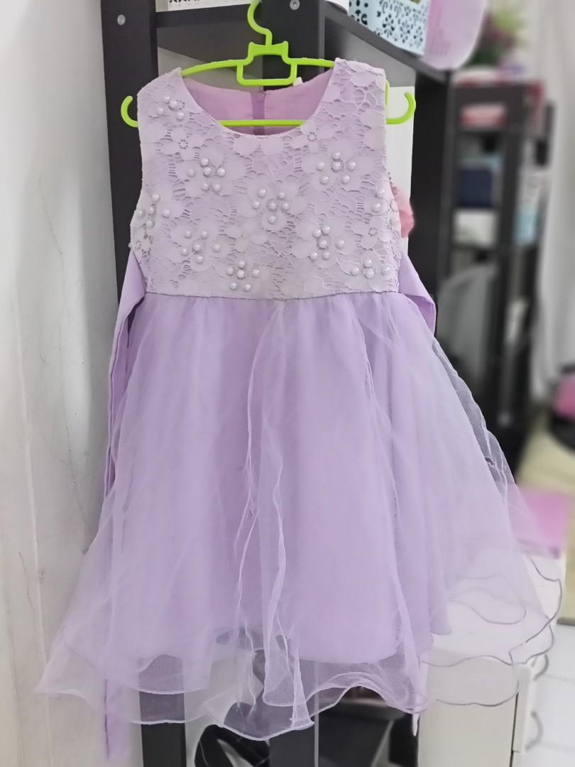 light purple baby dress