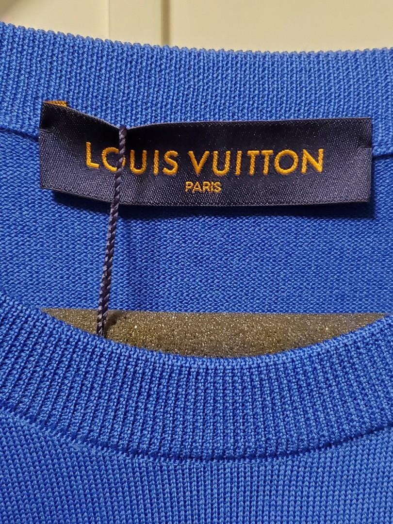 Louis Vuitton cloud jacquard T-shirt, 男裝, 上身及套裝, T-shirt、恤衫、有領衫- Carousell