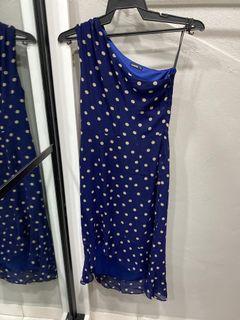 Lowela Blue Polka Dot Dress