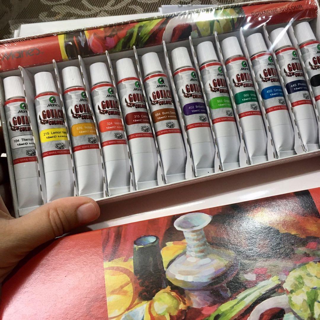 Marie's Gouache 12 colors (Category: Art & Prints) located in Manila. Submitted by paperierome (Listing ID 1030812870, Image 2). Description: Marie's Gouache Paint Set - 12 colors Tube Size: 12ml per tube. #artsupply #gouache #paint #watercolor #maries .