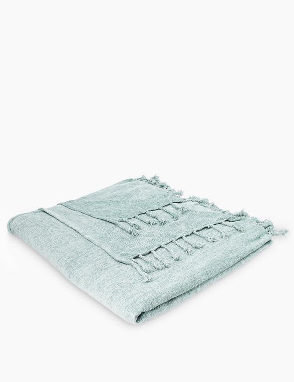 Duck egg shop chenille throw