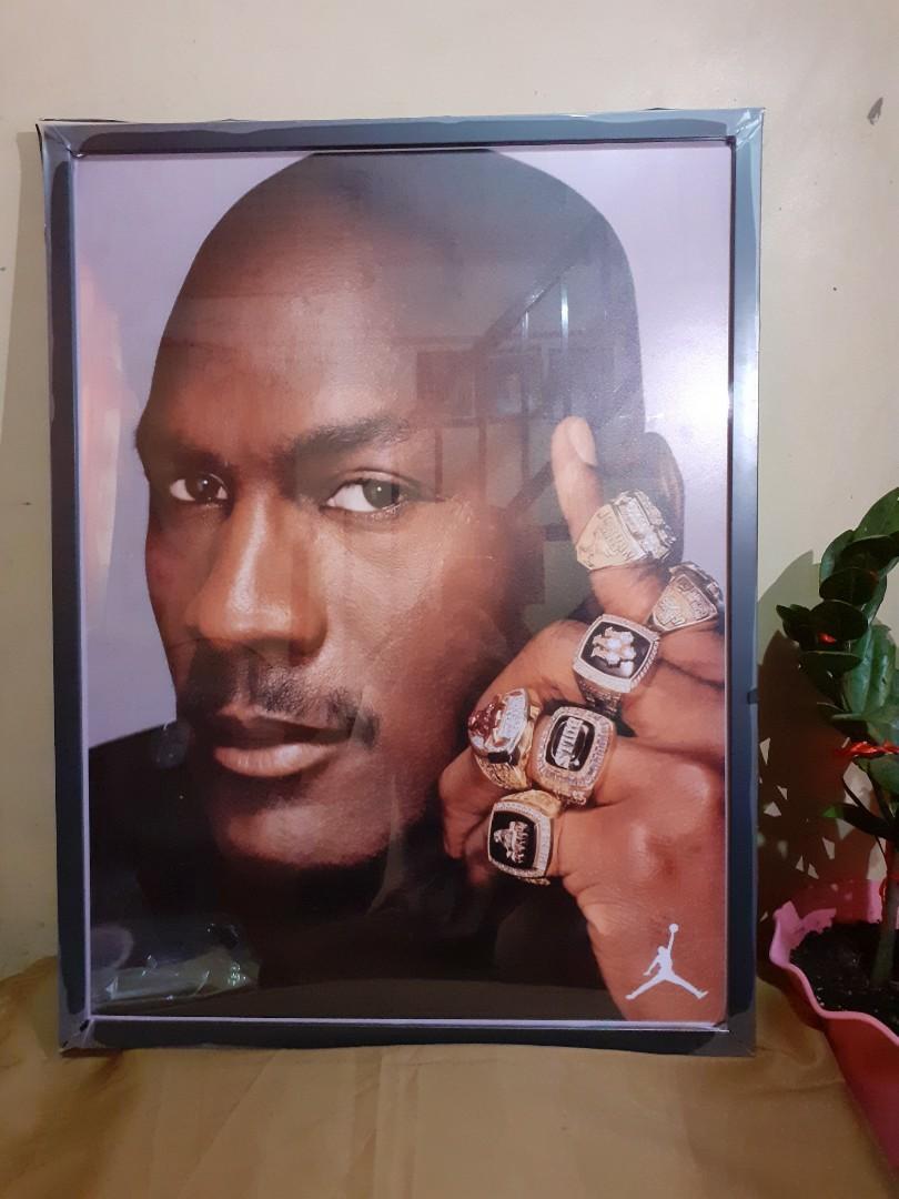 Michael Jordan 6 rings frame (We also 