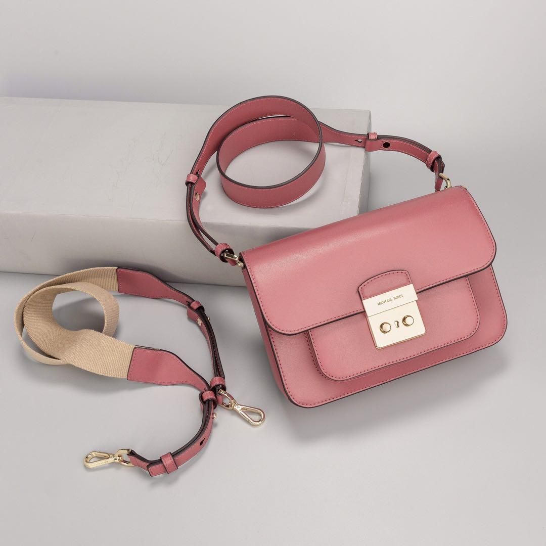 michael kors sloan leather satchel
