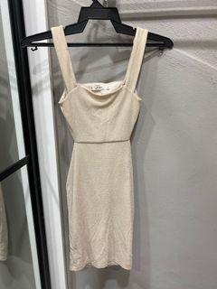 Miss Selfridge Nude Glitter Dress